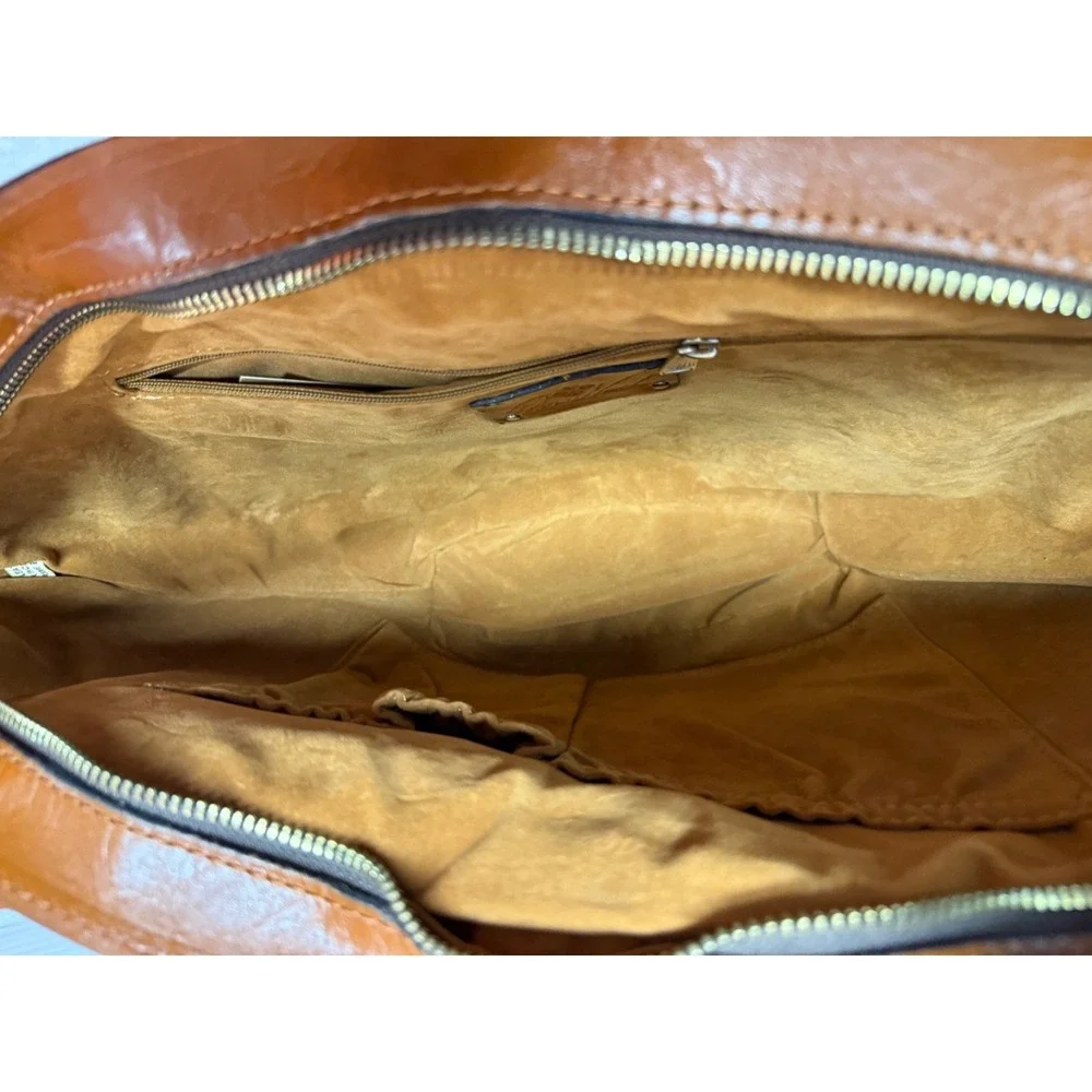Patricia Nash TWEMANDIA Leather Satchel PURSE W/ EXTRAS, SCARF,  RETIRED NEW